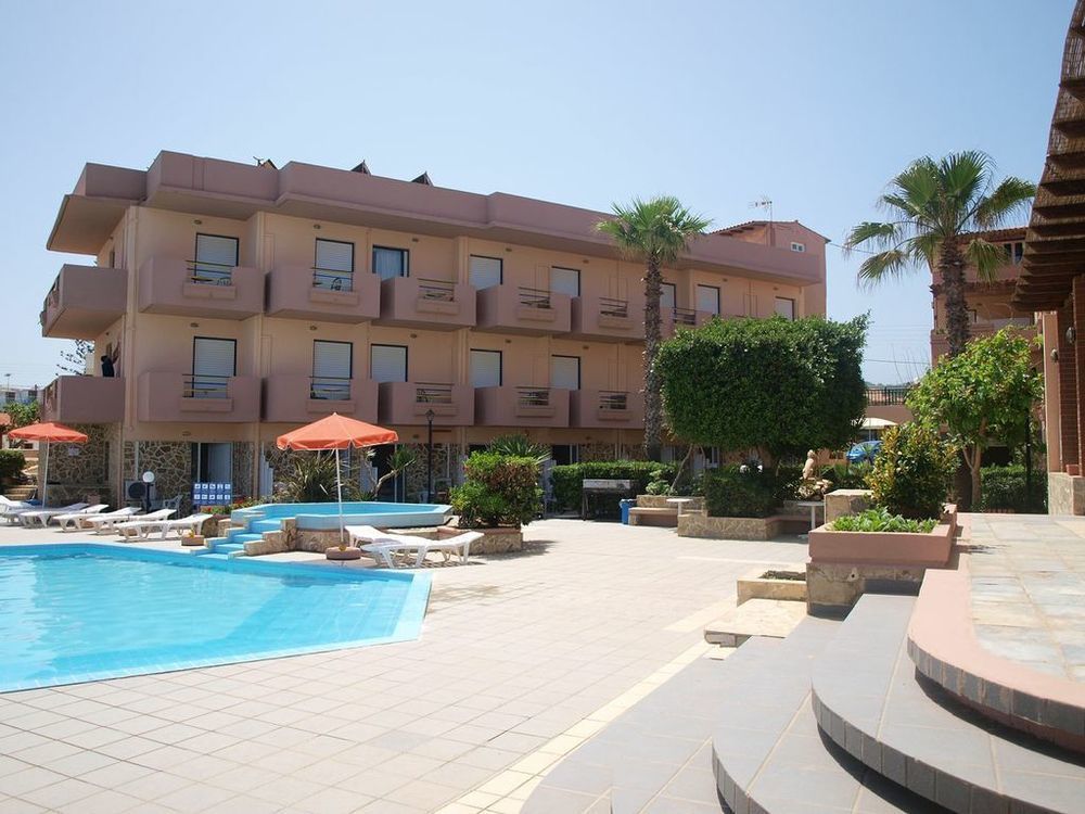 Hotel Haris On The Beach Agia Marina  Bagian luar foto